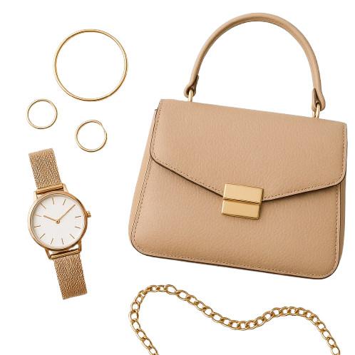 Minimalistische accessoires bij outfits