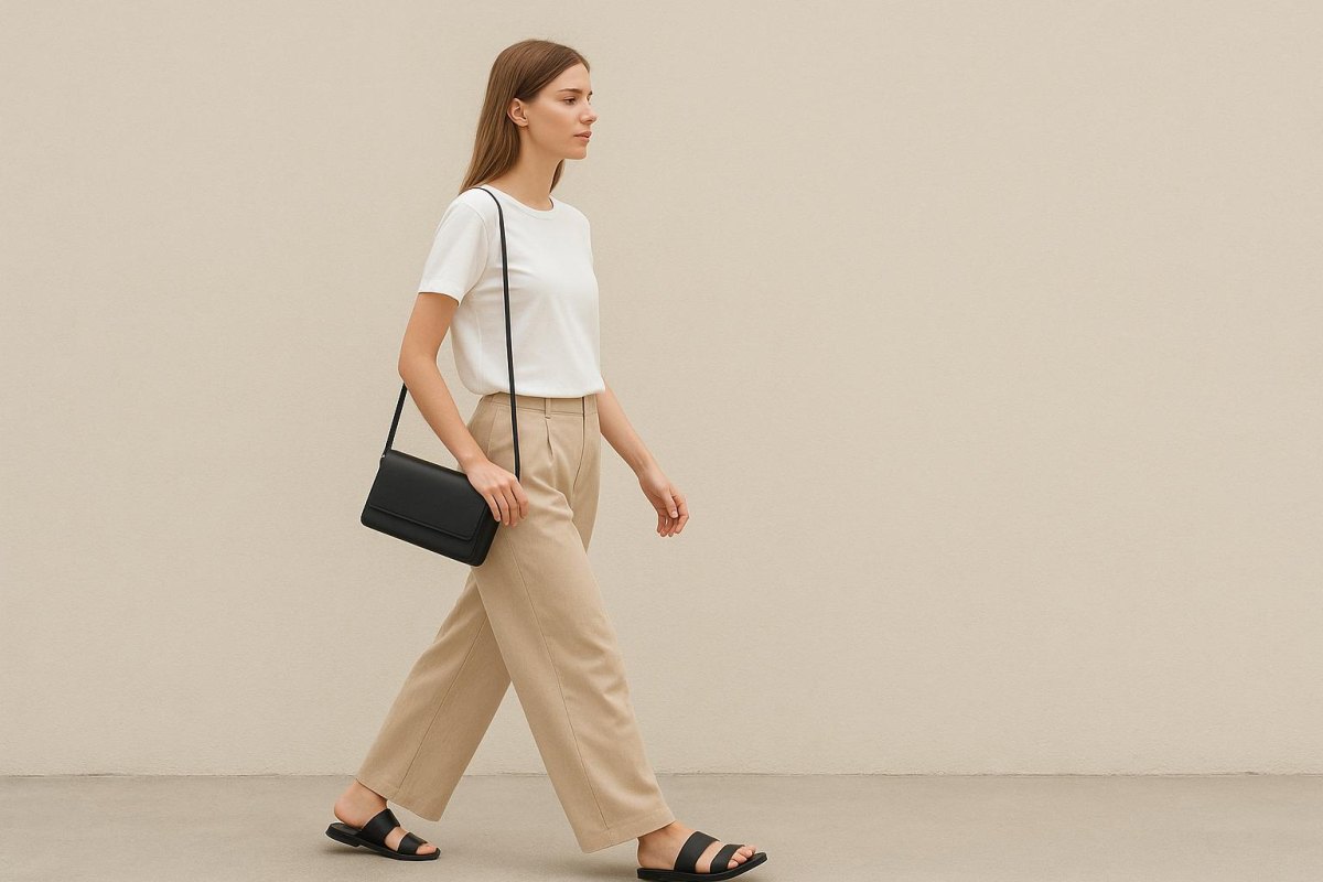 Minimalistische accessoires bij outfit