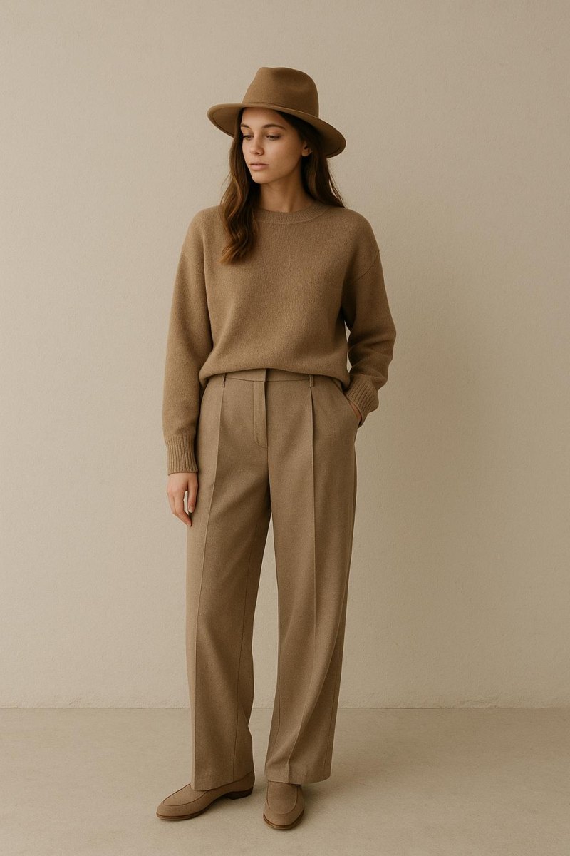 Beige aardetinten outfit