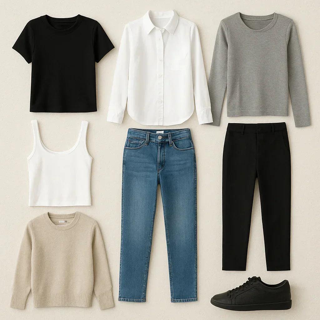 dames basics garderobe kleding