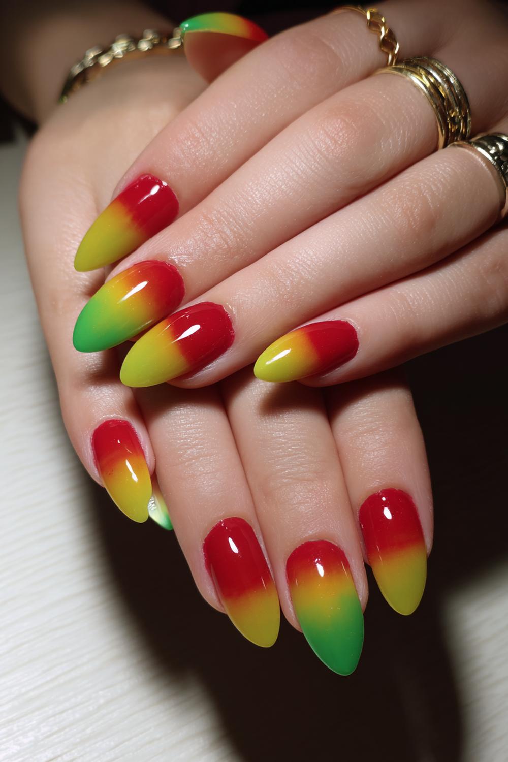 38 Carnaval Nagels - Handlooks Vol Kleur En Glitter