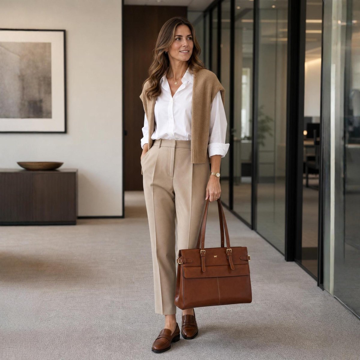 chic casual dames werkoutfit