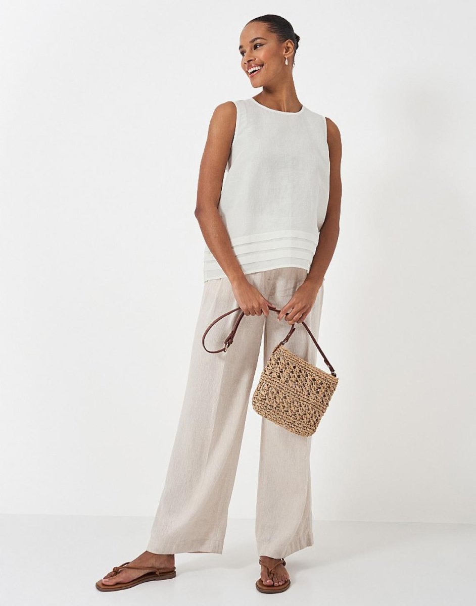 Witte zomertop met capsule outfit