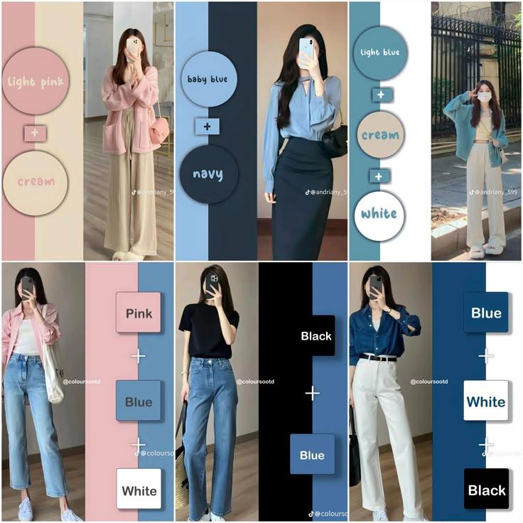 Denim outfit kleurcombinatie