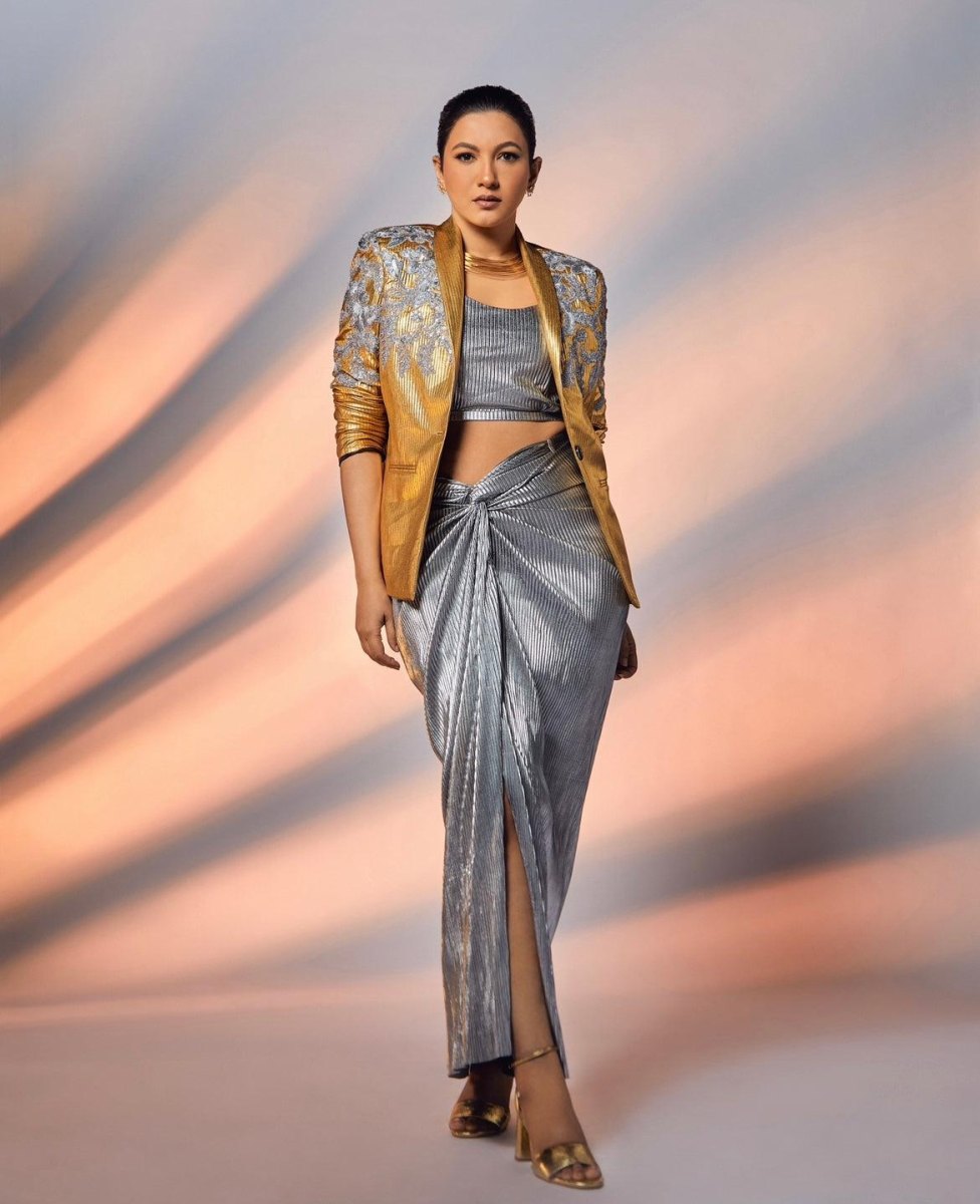 Gouden zilveren accessoires outfit