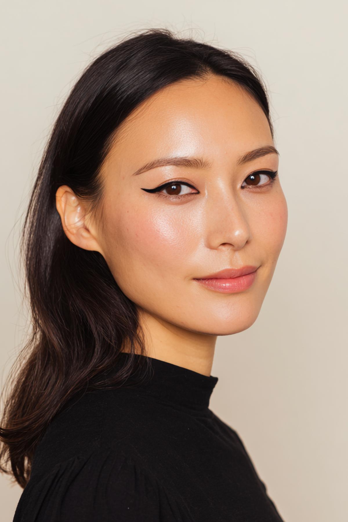 Zwarte Winged Eyeliner