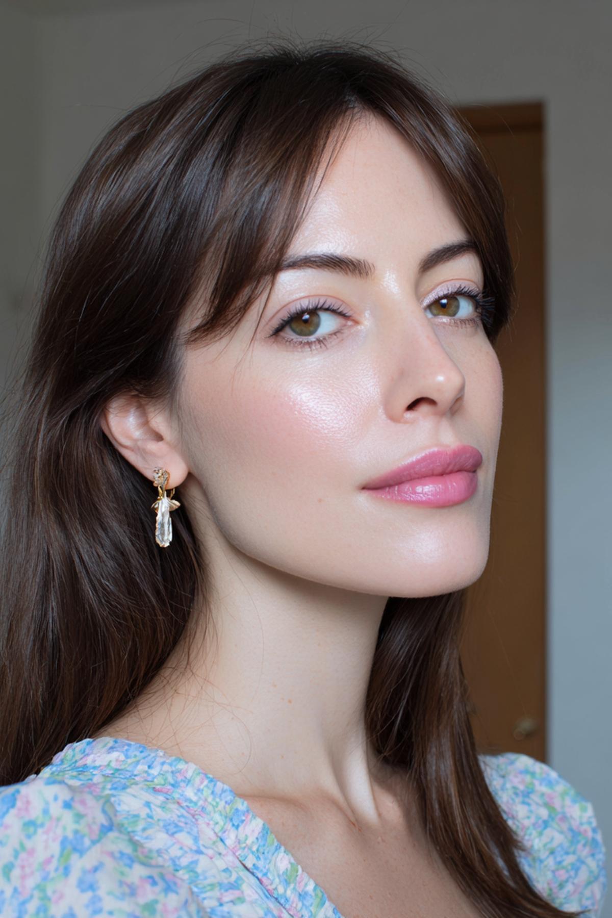 Glanzende Huid Roze Lippen