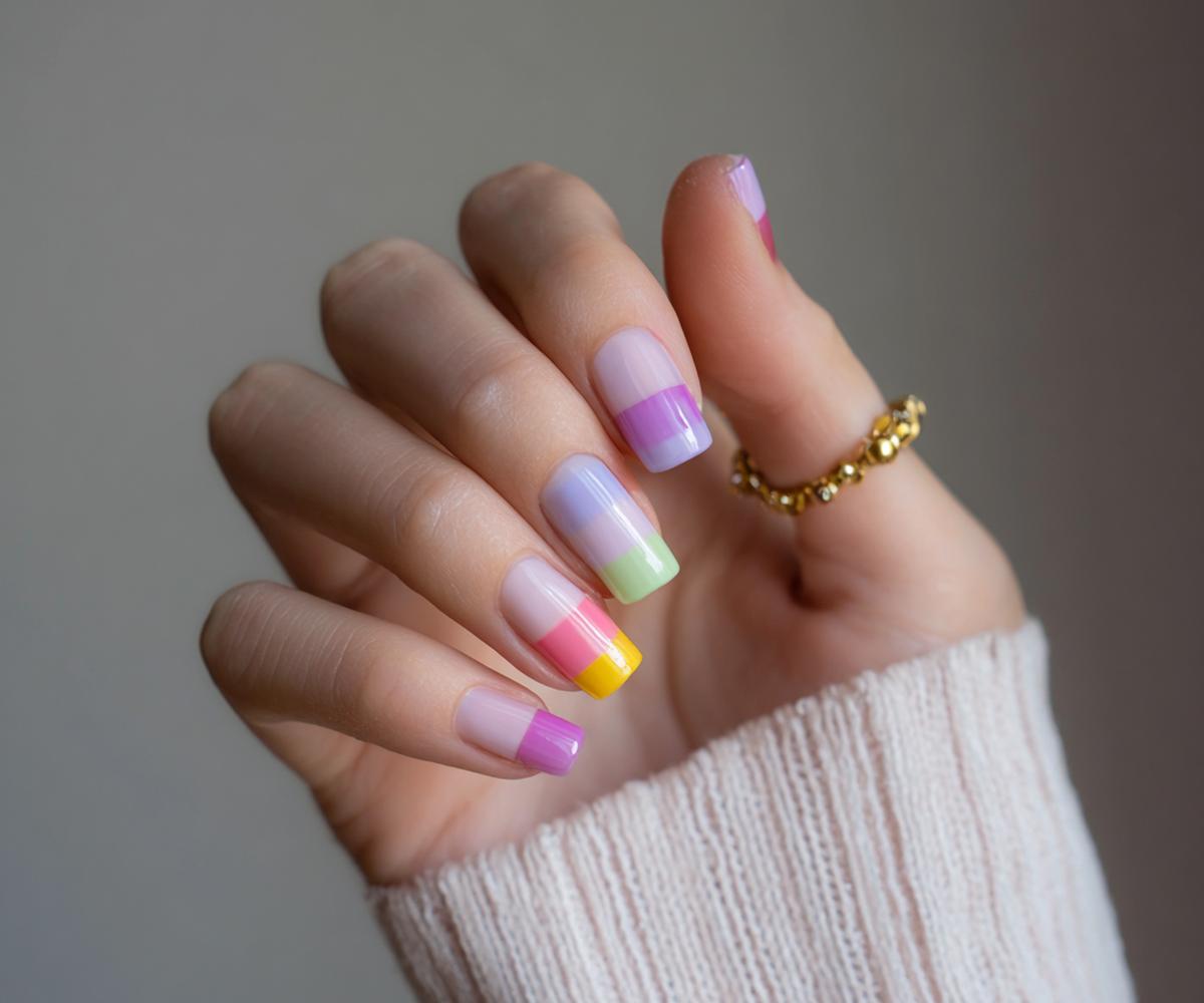 Pastel Franse Tips