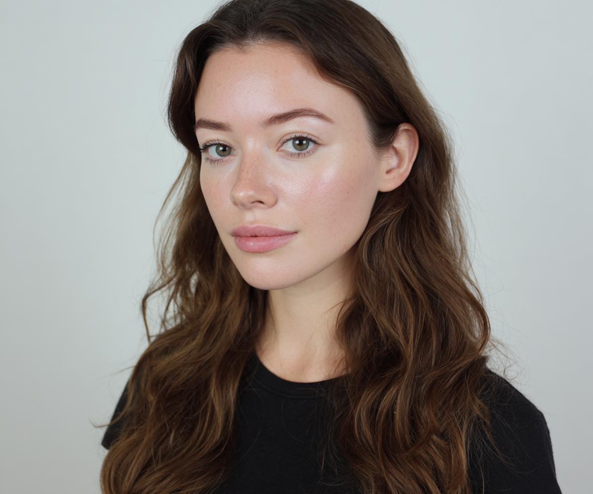 Dauwachtige Huid Natuurlijke Wenkbrauwen