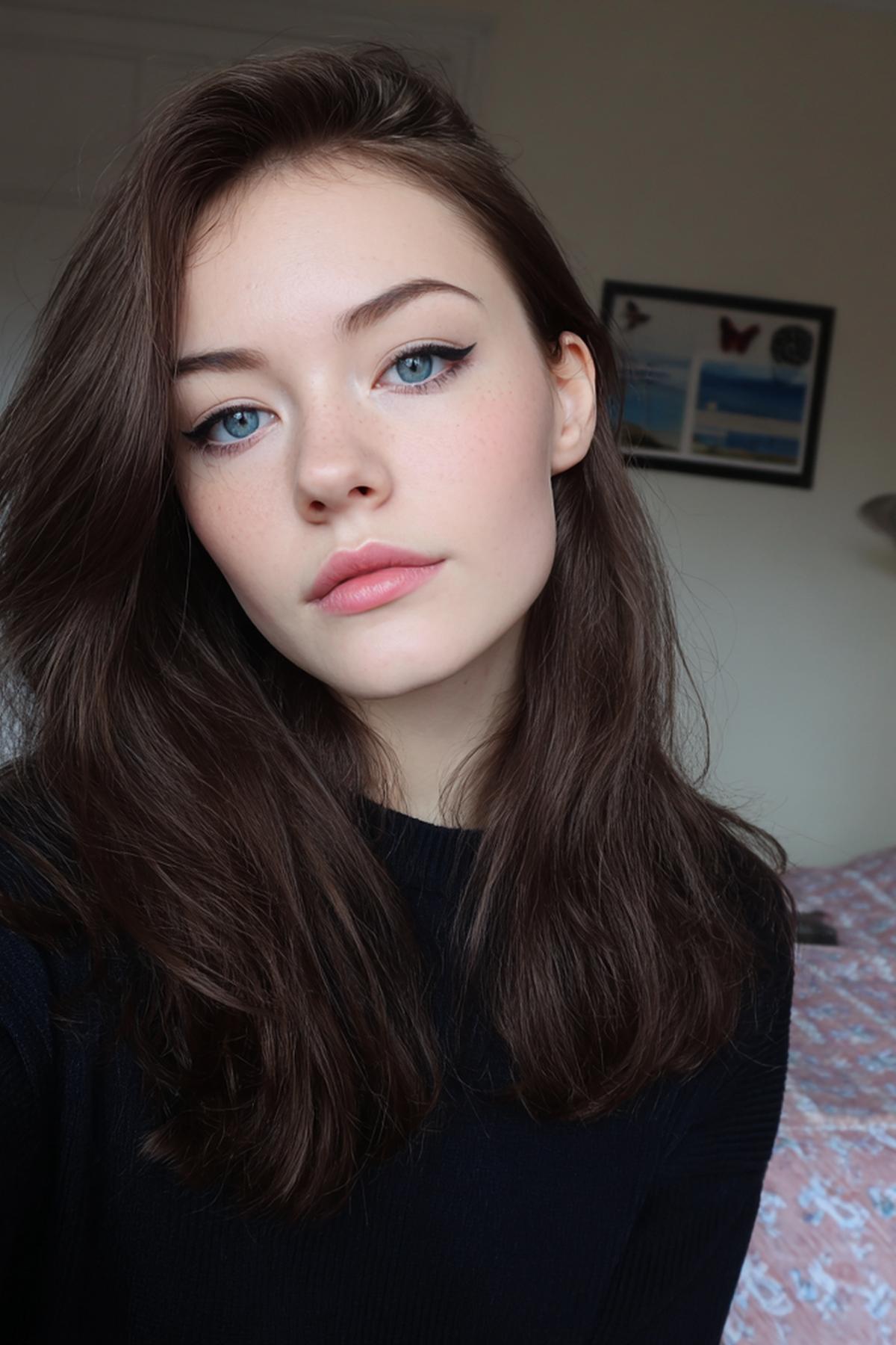 Winged Liner Blauwe Ogen