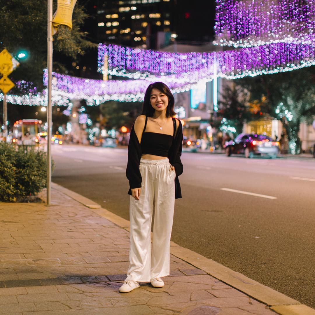 Zwarte Top Witte Wijde Broek