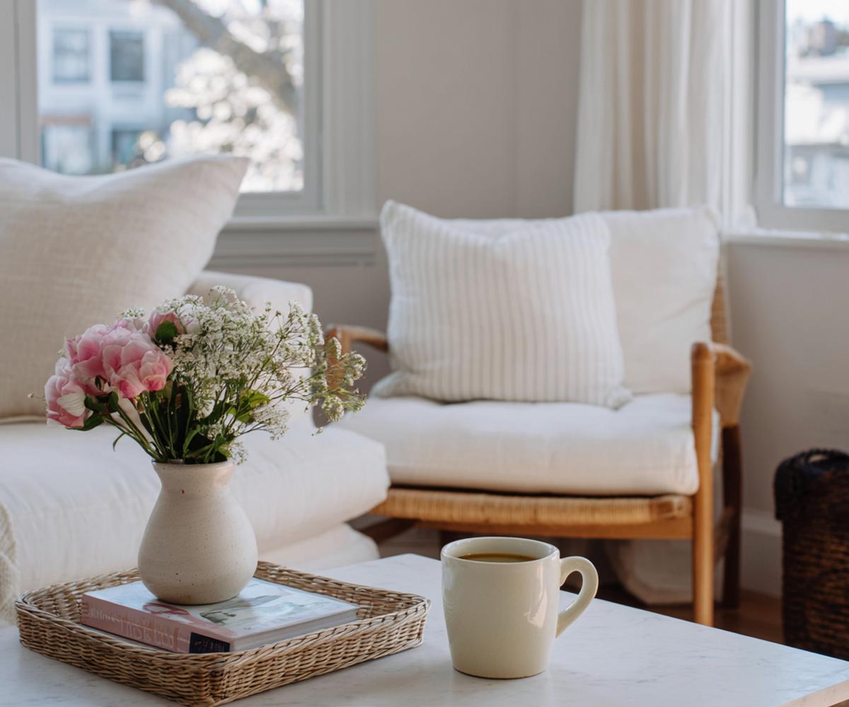 Vaas Met Roze Bloemen