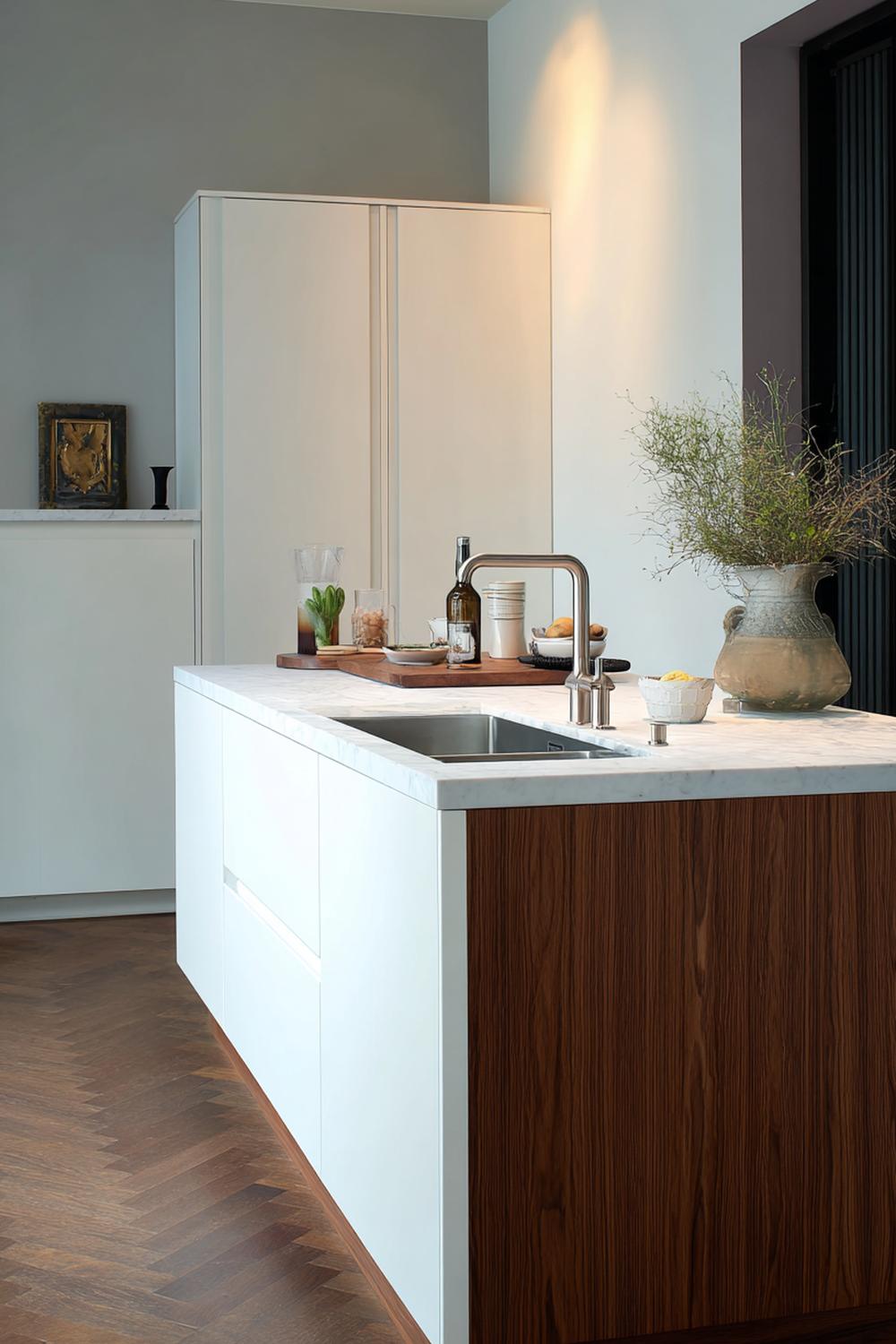 31. Keuken inspiratie met een slimme hoeklade en uitschuifbare plank