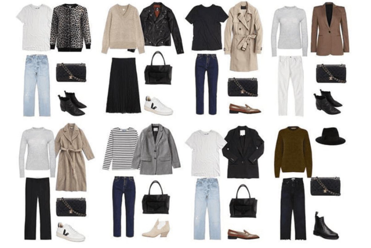 Capsulegarderobe met minimalistische outfits