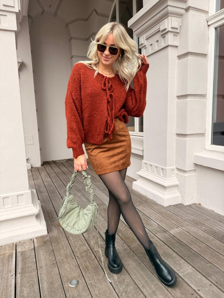 Herfst outfit dames met rok