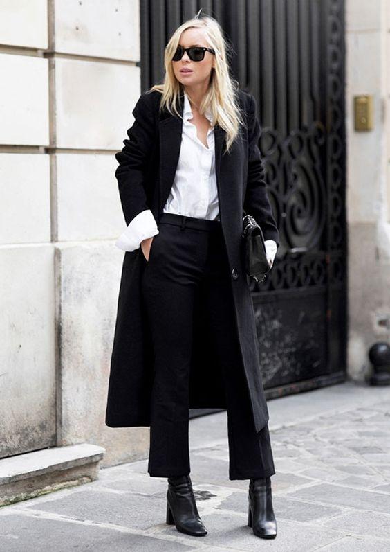 Monochrome dames outfit