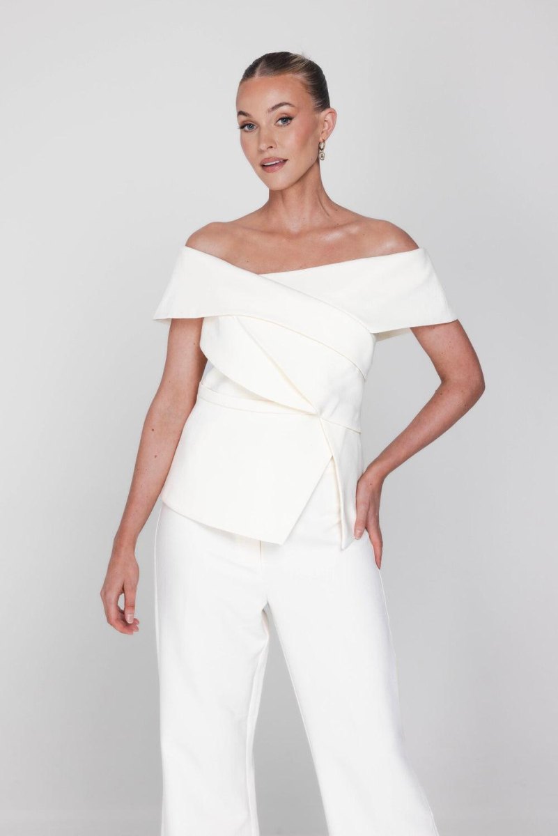 Off shoulder top dames outfit