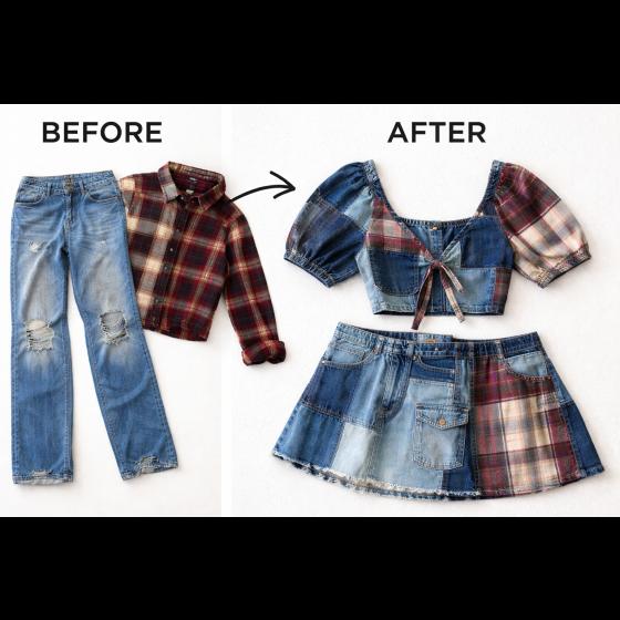 Oude kleding creatief hergebruiken
