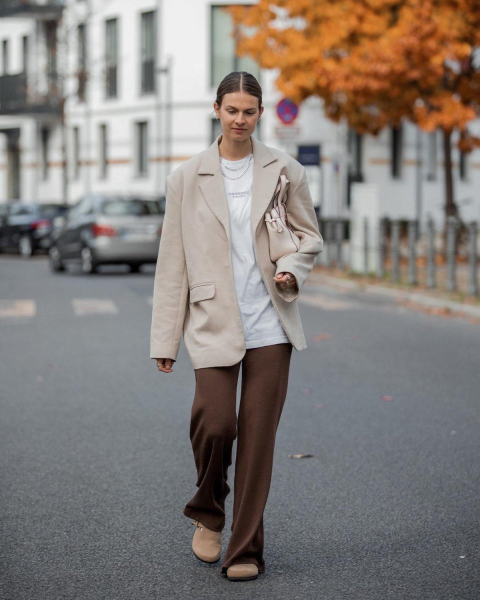 Oversized blazer herfststijl