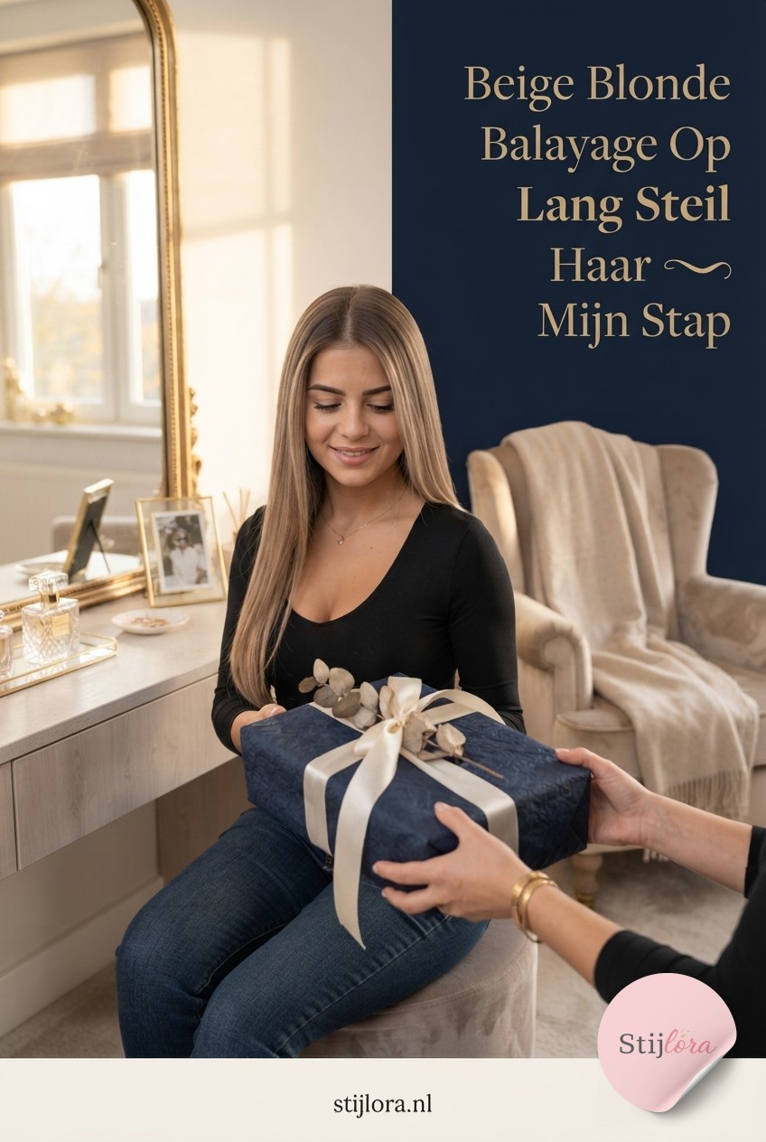 Beige Blonde Balayage Op Lang Steil Haar - Mijn Stap - Voor