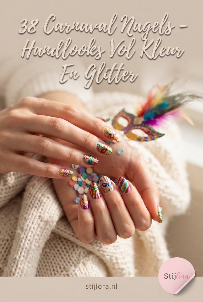 38 Carnaval Nagels - Handlooks Vol Kleur En Glitter