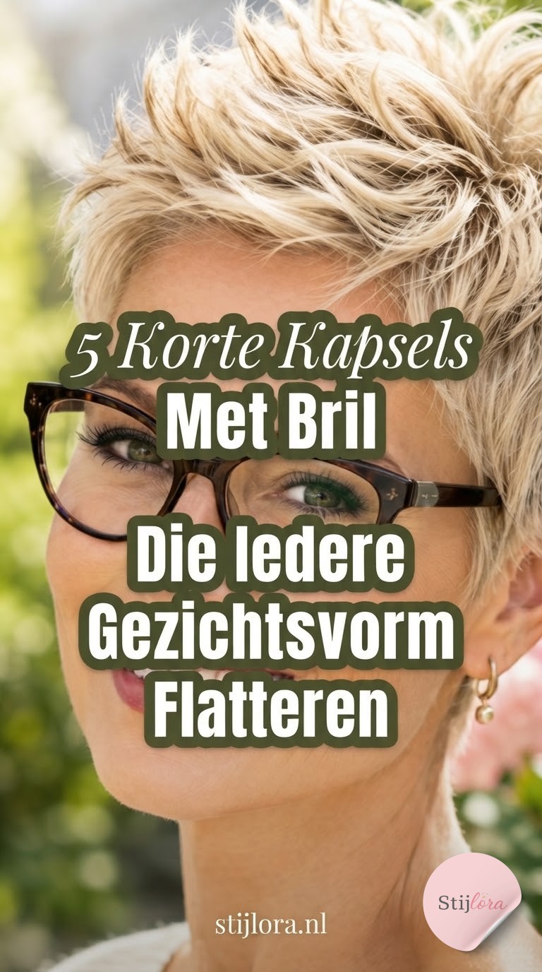 5 Korte Kapsels Met Bril Die Iedere Gezichtsvorm Flatteren