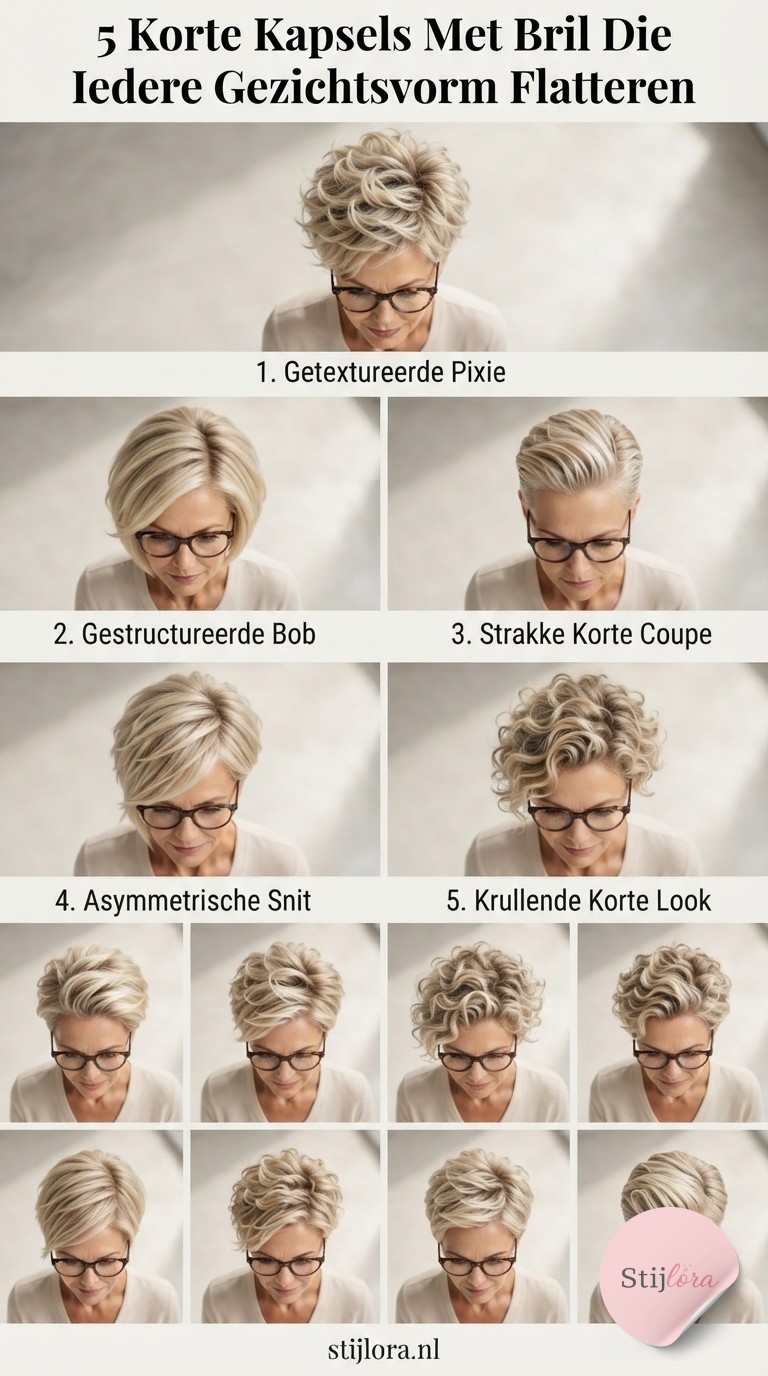 5 Korte Kapsels Met Bril Die Iedere Gezichtsvorm Flatteren