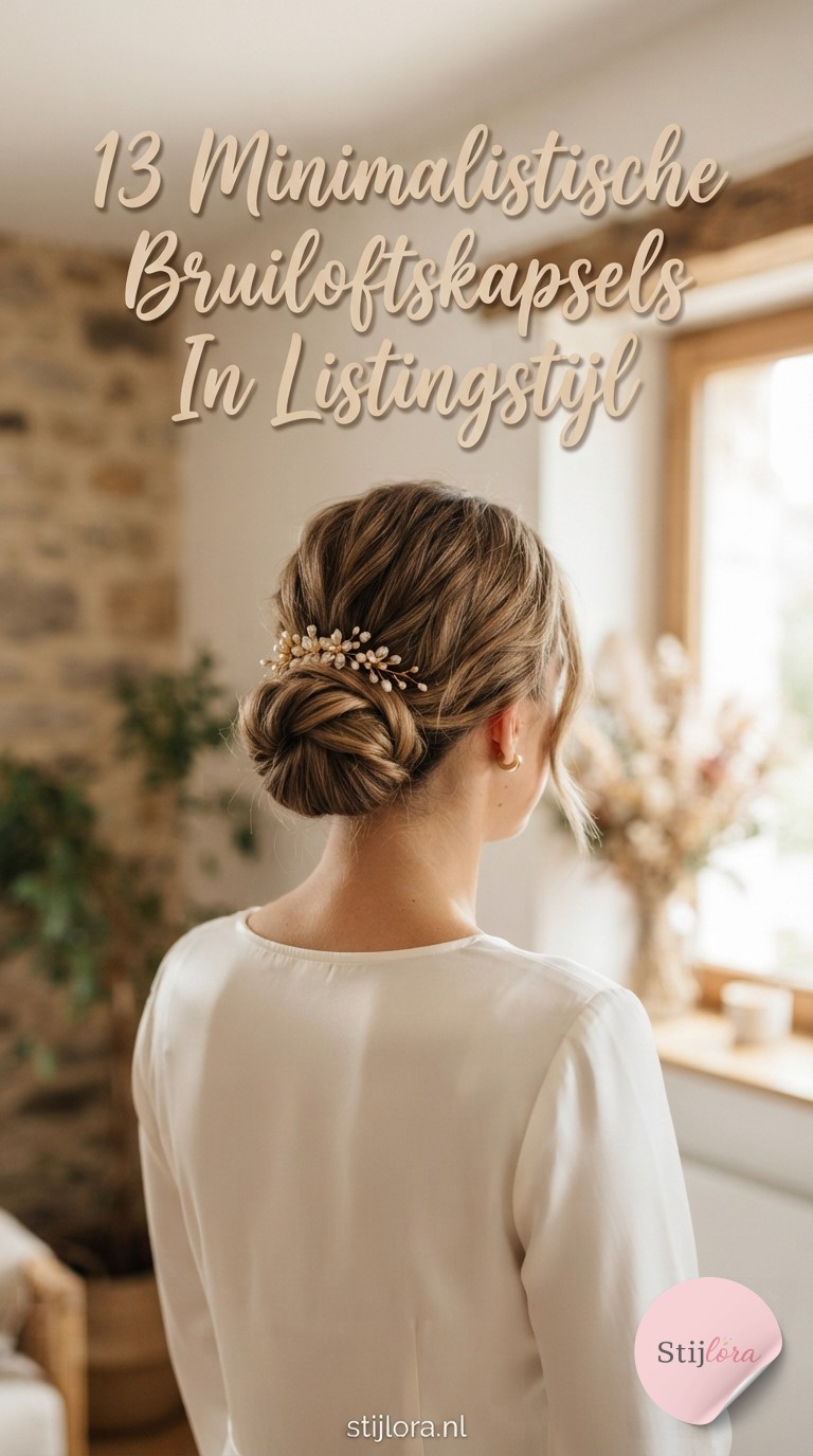 13 Minimalistische Bruiloftskapsels In Listingstijl