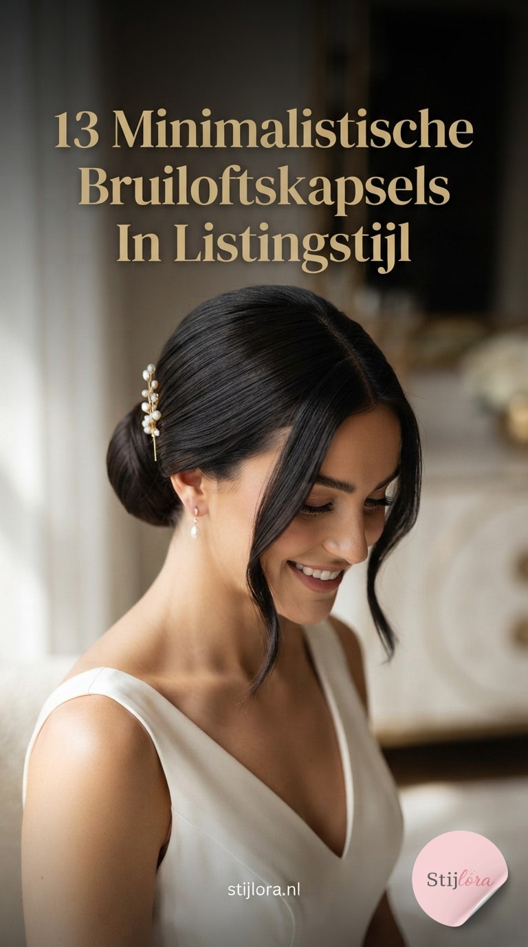13 Minimalistische Bruiloftskapsels In Listingstijl