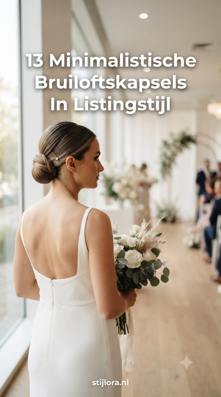 13 Minimalistische Bruiloftskapsels In Listingstijl