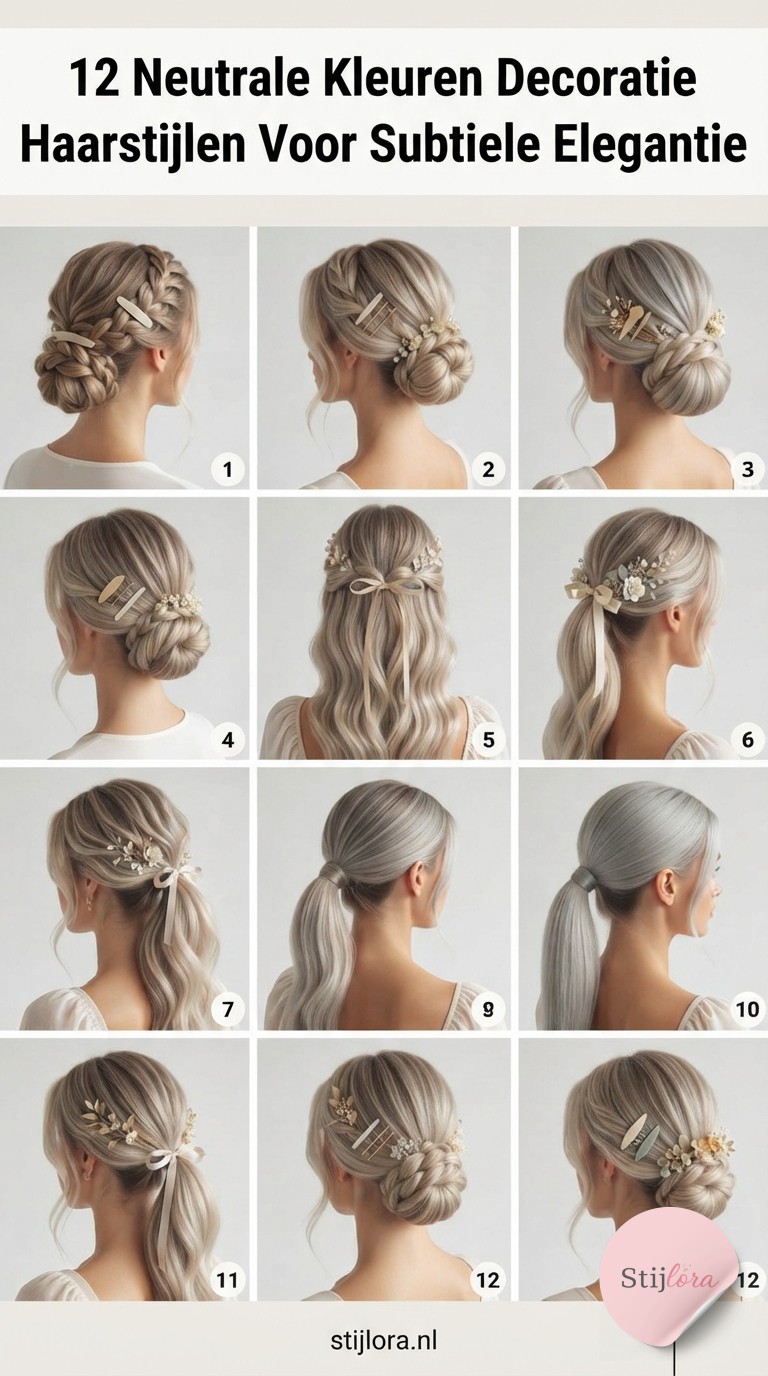 12 Neutrale Kleuren Decoratie Haarstijlen Voor Subtiele Elegantie