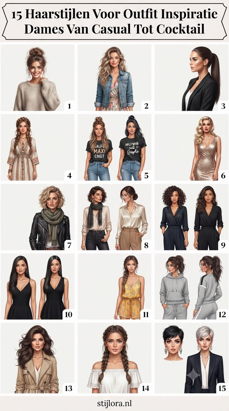 15 Haarstijlen Voor Outfit Inspiratie Dames Van Casual Tot Cocktail