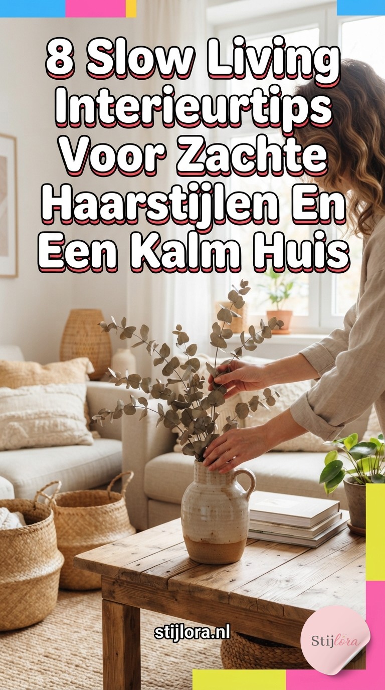 8 Slow Living Interieurtips Voor Zachte Haarstijlen En Een Kalm Huis