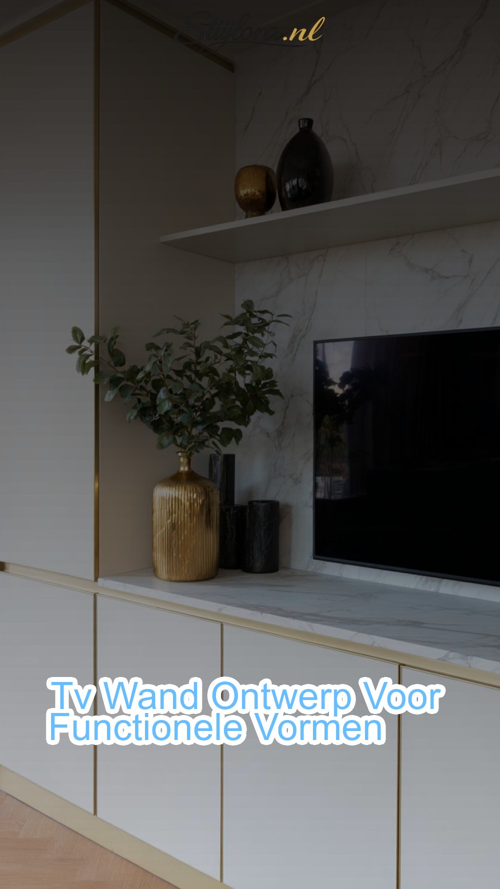 Tv Wand Ontwerp Voor Functionele Vormen