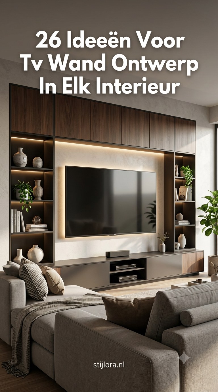26 Ideeën Voor Tv Wand Ontwerp In Elk Interieur