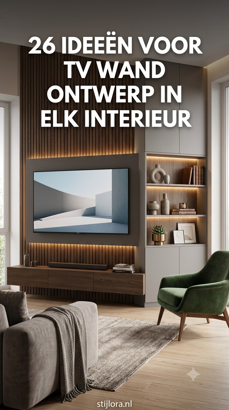26 Ideeën Voor Tv Wand Ontwerp In Elk Interieur