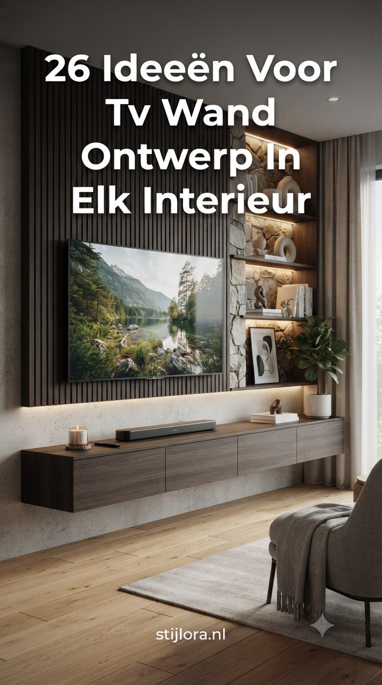 26 Ideeën Voor Tv Wand Ontwerp In Elk Interieur
