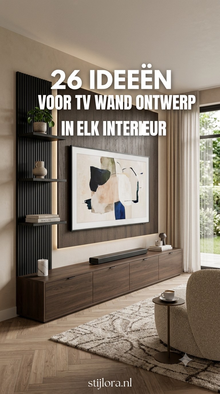 26 Ideeën Voor Tv Wand Ontwerp In Elk Interieur
