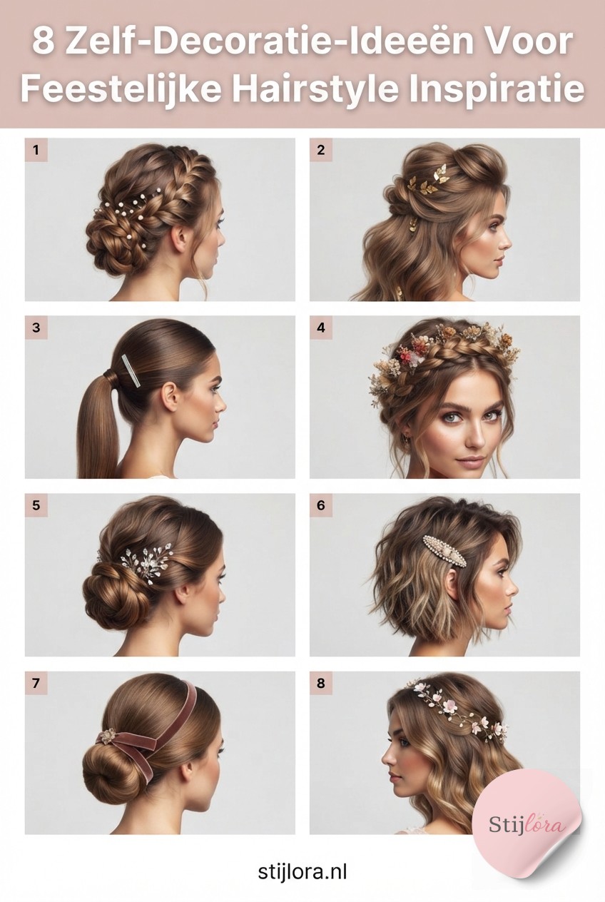 8 Zelf-Decoratie-Ideeën Voor Feestelijke Hairstyle Inspiratie