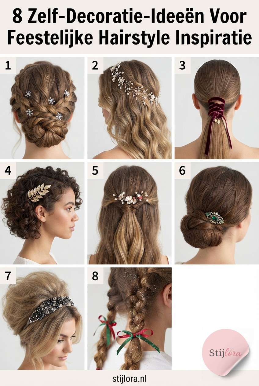 8 Zelf-Decoratie-Ideeën Voor Feestelijke Hairstyle Inspiratie