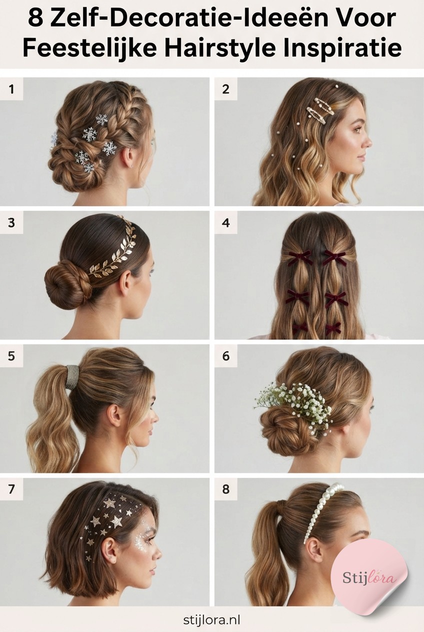 8 Zelf-Decoratie-Ideeën Voor Feestelijke Hairstyle Inspiratie