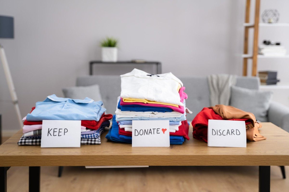 Kleding opruimen en doneren
