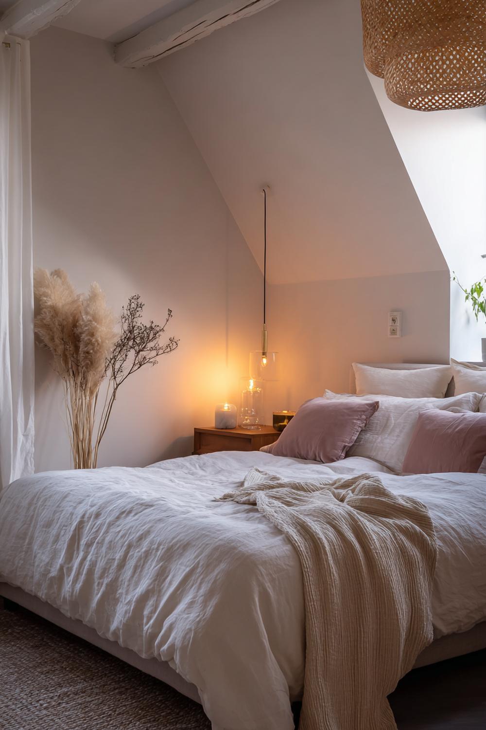 11. Slaapkamer inspiratie met zwevende nachtkastjes en indirect licht