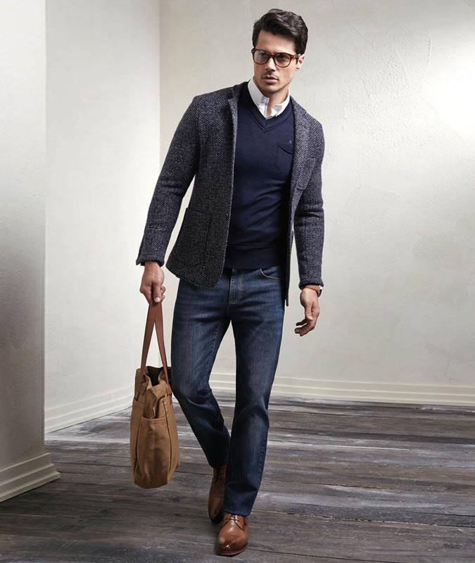 Smart casual outfit met nette jeans