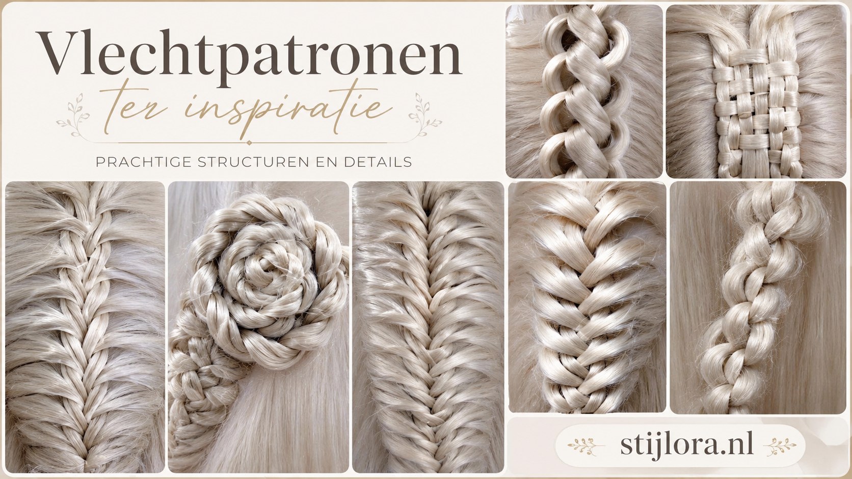 Vlechtpatronen ter inspiratie zoals visgraat, waterval en vlechtenroos voor wie verder wil oefenen