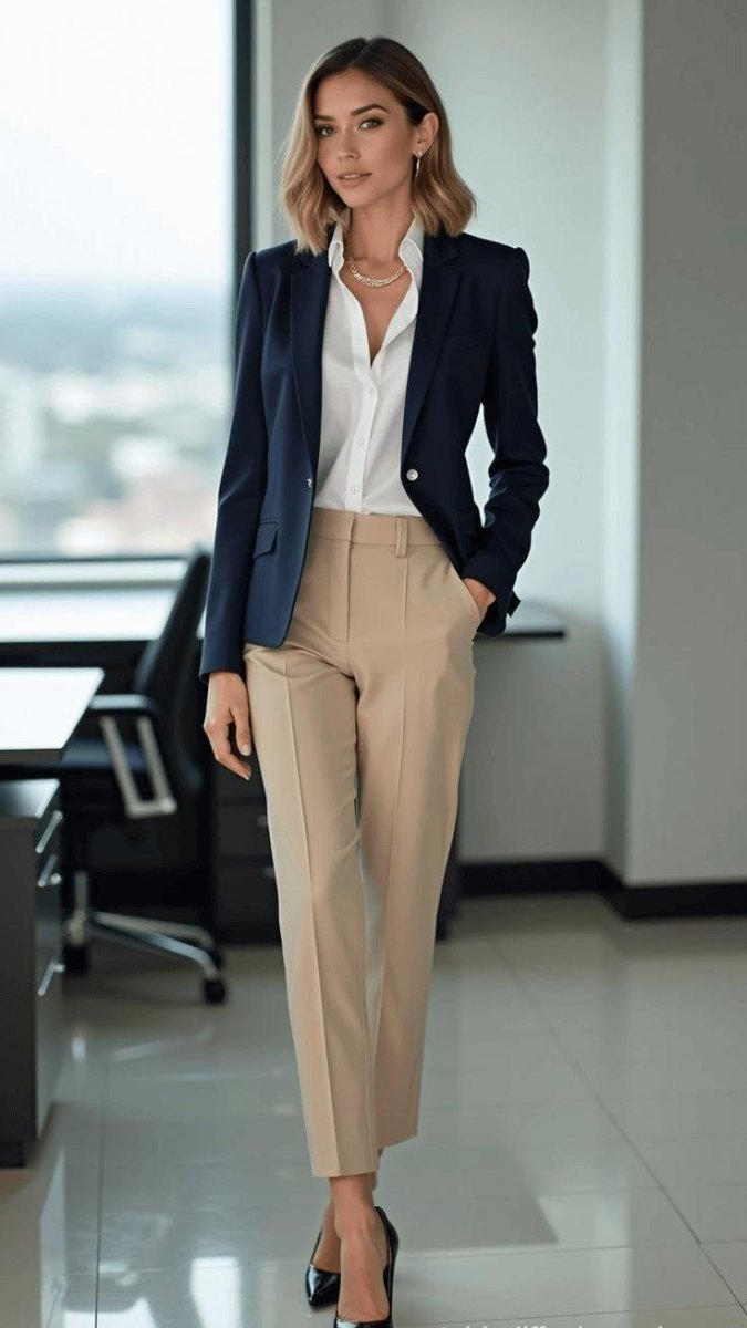 Dames blazer combinatie werk