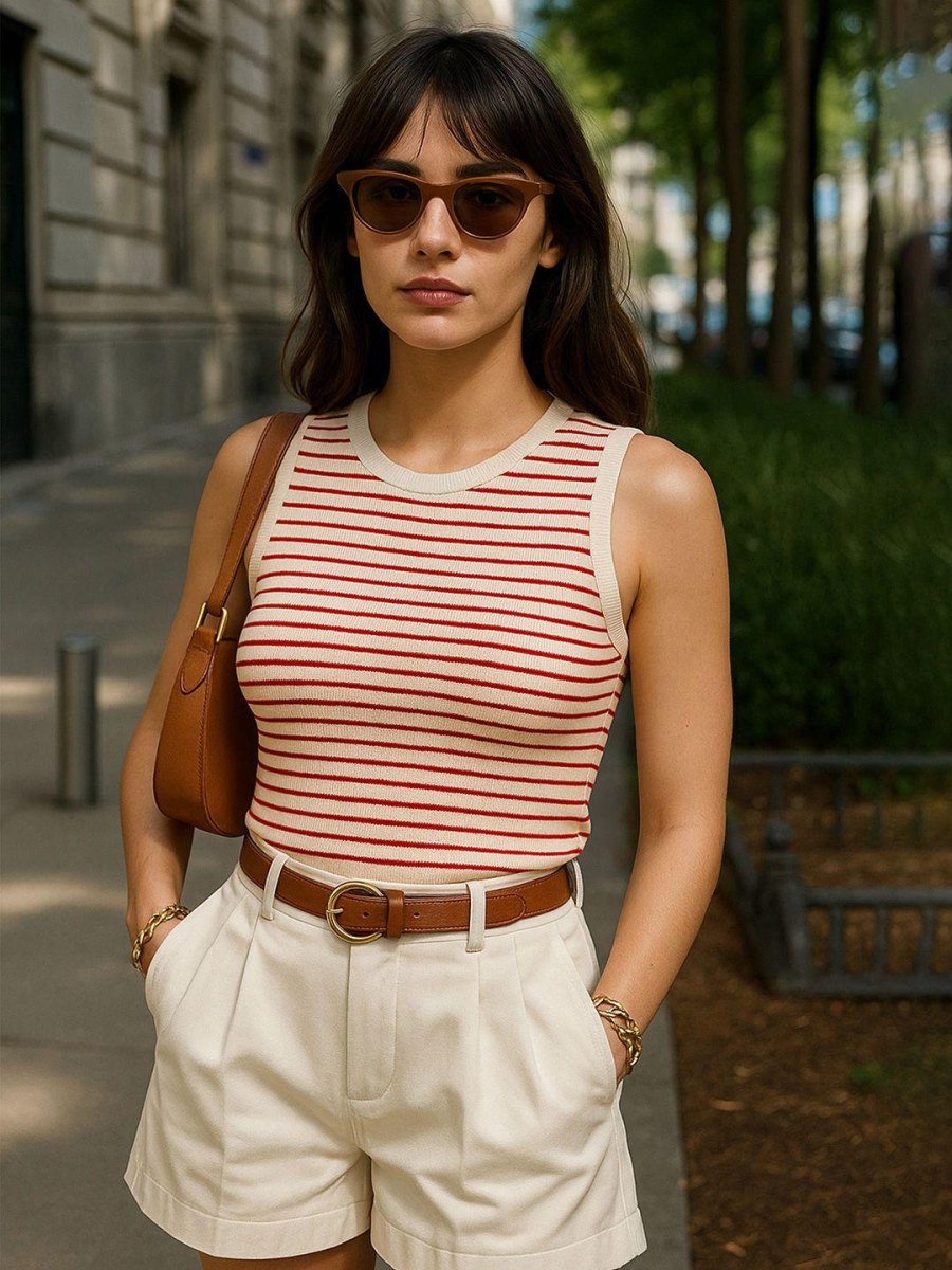 Zonnebril bij stijlvolle outfit